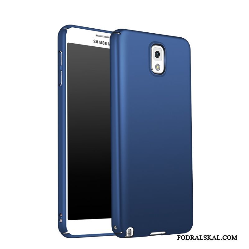 Skal Samsung Galaxy Note 3 Silikon Hård Mörkblå, Fodral Samsung Galaxy Note 3 Skydd Telefon Nubuck