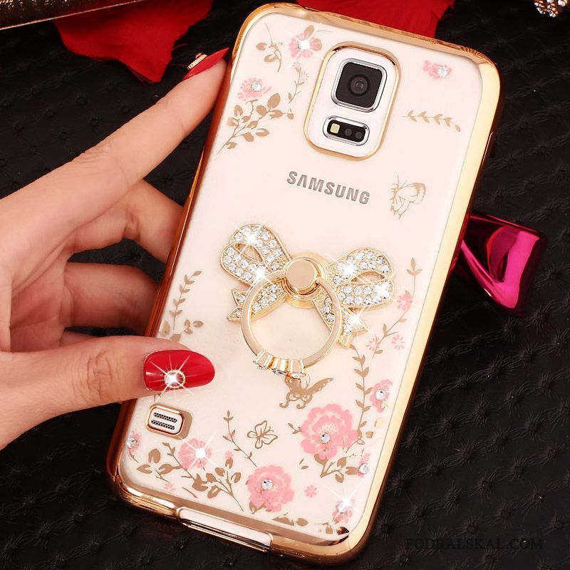 Skal Samsung Galaxy Note 4 Strass Guld Ring, Fodral Samsung Galaxy Note 4 Skydd