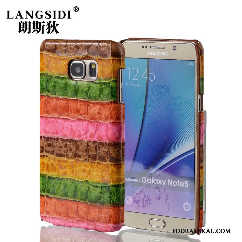 Skal Samsung Galaxy Note 5 Läderfodral Bakre Omslagtelefon, Fodral Samsung Galaxy Note 5 Skydd