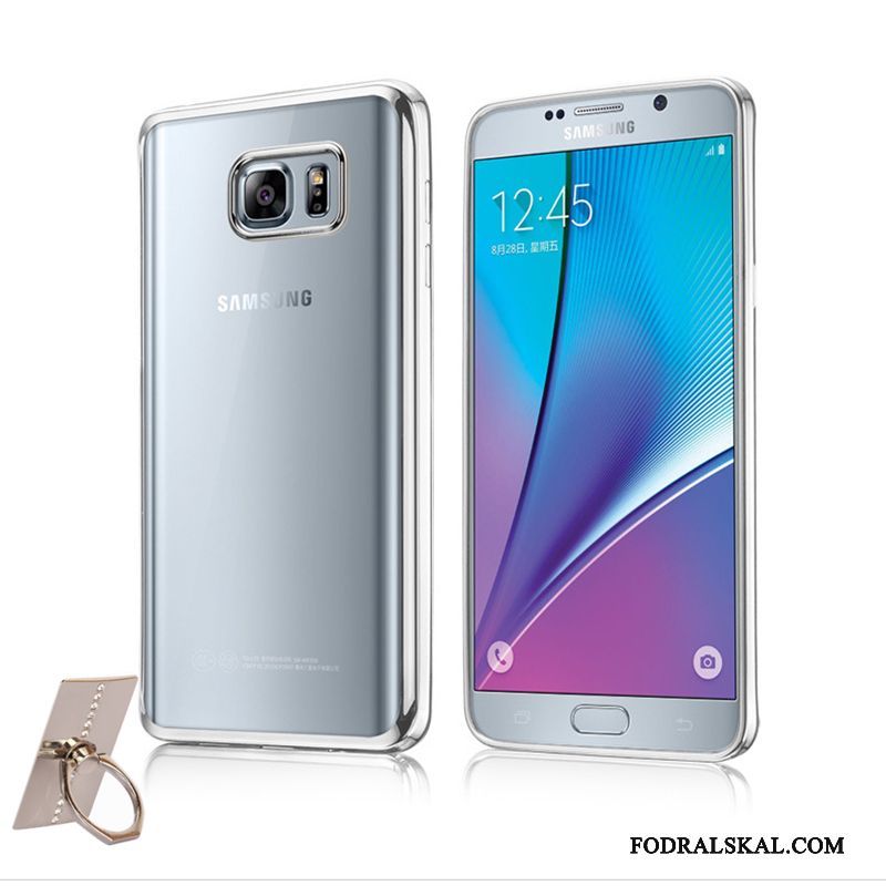 Skal Samsung Galaxy Note 5 Silikon Transparent Plating, Fodral Samsung Galaxy Note 5 Mjuk Tunn Ny