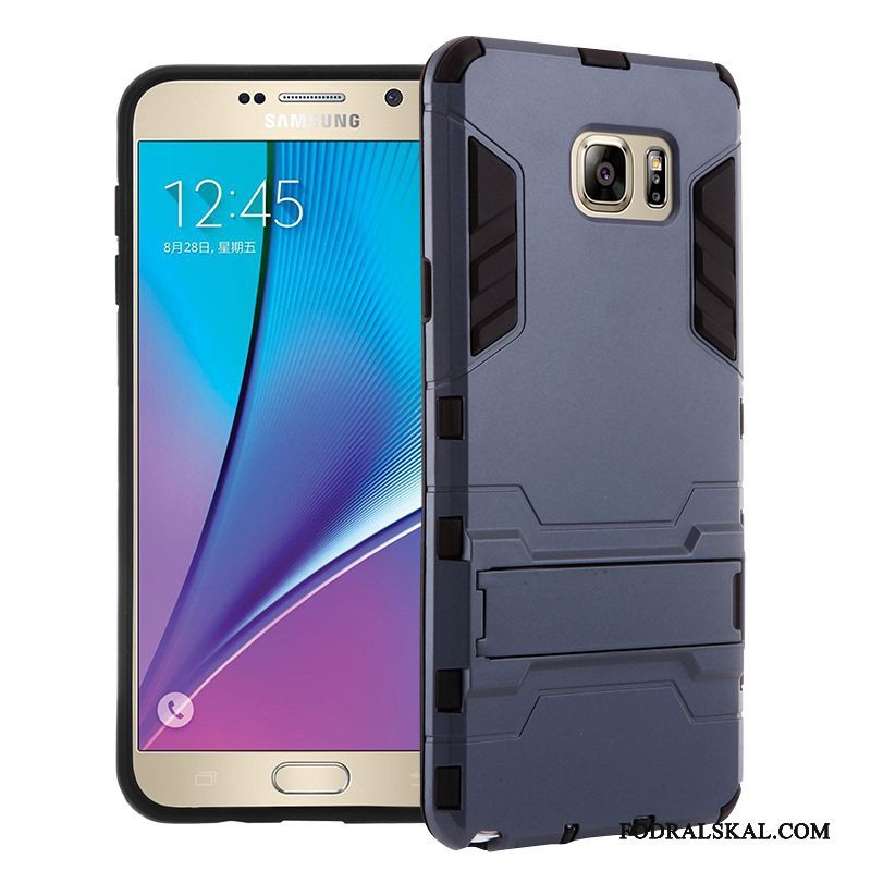 Skal Samsung Galaxy Note 5 Skydd Telefon Fallskydd, Fodral Samsung Galaxy Note 5 Support Grön
