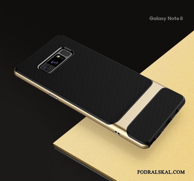 Skal Samsung Galaxy Note 8 Silikon Guld Trend, Fodral Samsung Galaxy Note 8 Skydd Fallskydd Hängsmycken