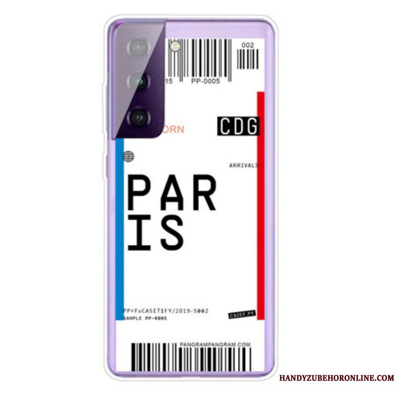 Skal Samsung Galaxy S21 5G Boardingkort Till Paris