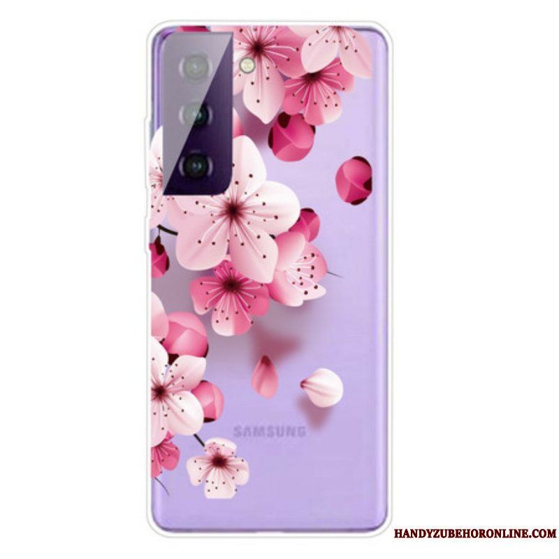 Skal Samsung Galaxy S21 FE Små Rosa Blommor