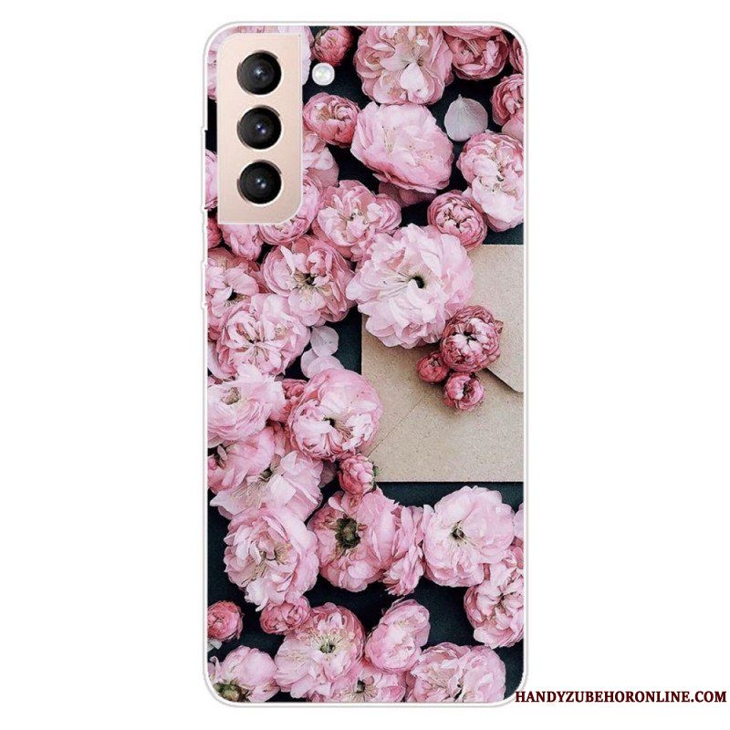 Skal Samsung Galaxy S22 5G Rosa Blommor