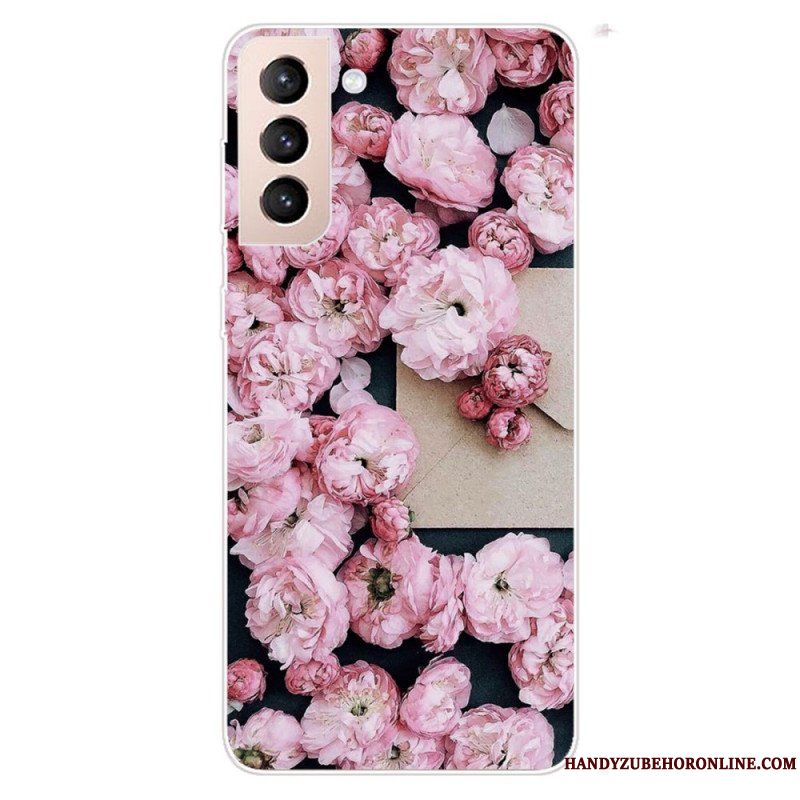 Skal Samsung Galaxy S22 Plus 5G Rosa Blommor
