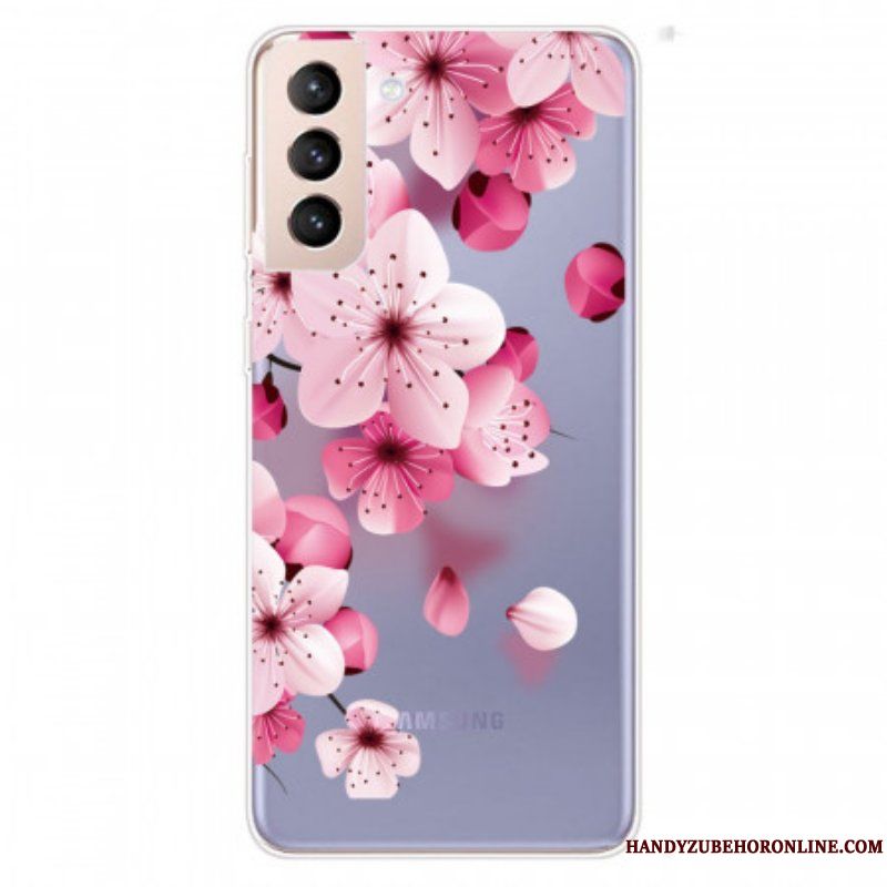 Skal Samsung Galaxy S22 Plus 5G Små Rosa Blommor