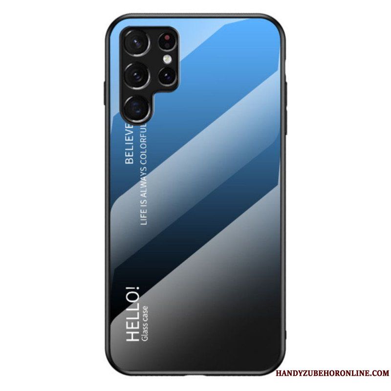 Skal Samsung Galaxy S22 Ultra 5G Härdat Glas Hej