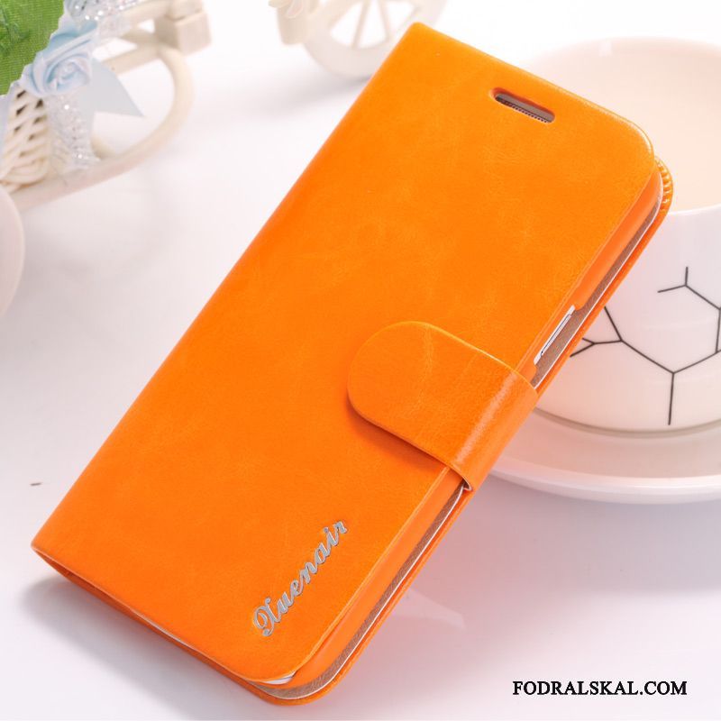 Skal Samsung Galaxy S4 Skydd Telefon Orange, Fodral Samsung Galaxy S4 Läder