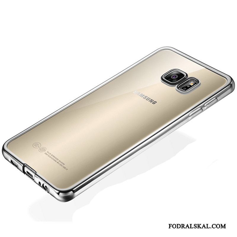 Skal Samsung Galaxy S7 Edge Mjuk Silvertelefon, Fodral Samsung Galaxy S7 Edge Skydd Transparent