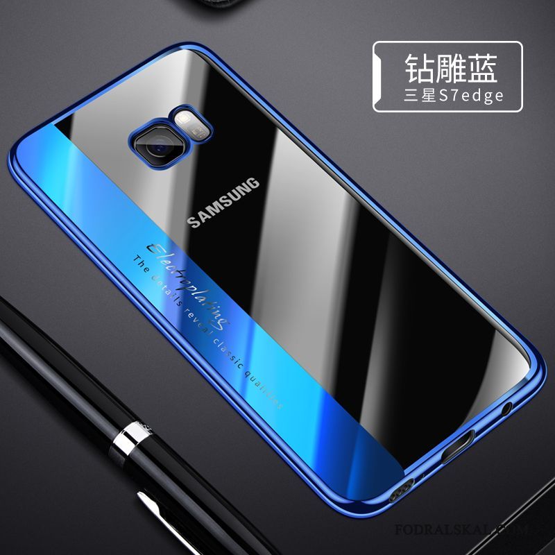 Skal Samsung Galaxy S7 Edge Mjuk Telefon Transparent, Fodral Samsung Galaxy S7 Edge Silikon Fallskydd Slim