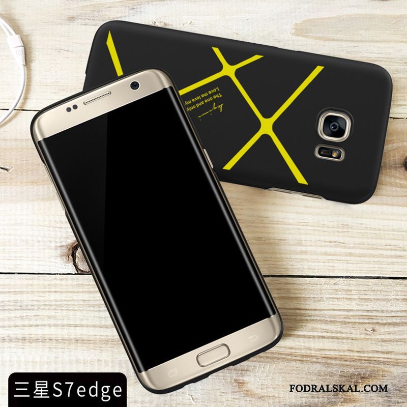 Skal Samsung Galaxy S7 Edge Skydd Fallskyddtelefon, Fodral Samsung Galaxy S7 Edge Gul