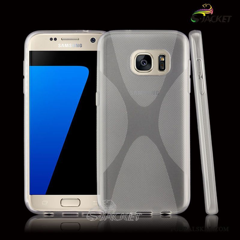 Skal Samsung Galaxy S7 Mjuk Gråtelefon, Fodral Samsung Galaxy S7 Skydd Glidskydds