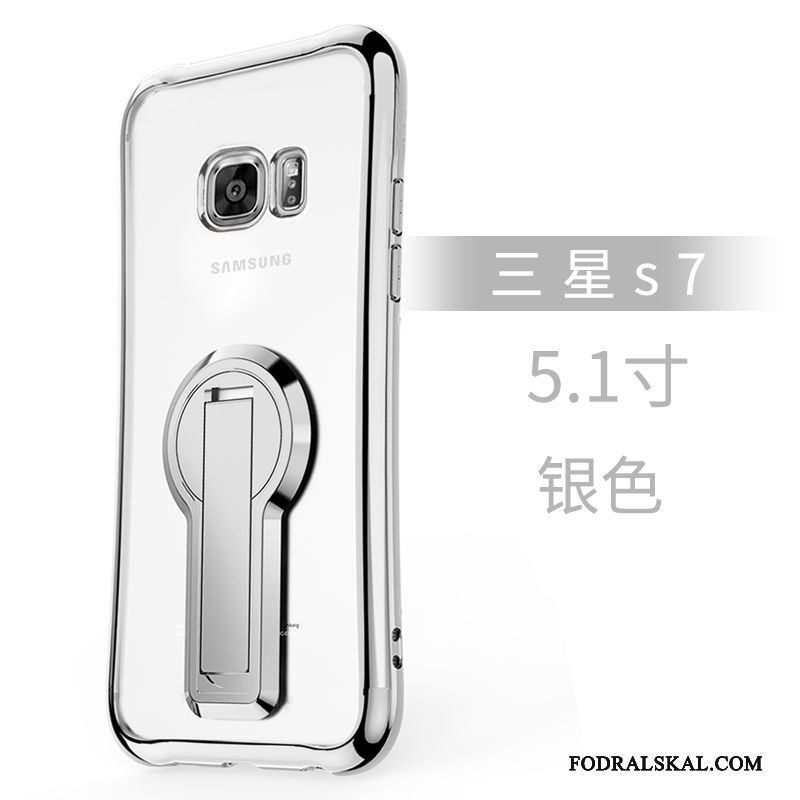 Skal Samsung Galaxy S7 Påsar Telefon Silver, Fodral Samsung Galaxy S7 Silikon Fallskydd