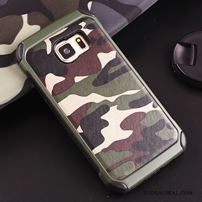 Skal Samsung Galaxy S7 Silikon Fallskydd Kamouflage, Fodral Samsung Galaxy S7 Ringtelefon