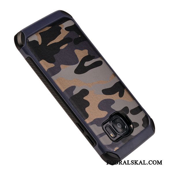 Skal Samsung Galaxy S7 Silikon Kamouflage Fallskydd, Fodral Samsung Galaxy S7 Skydd Telefon Personlighet