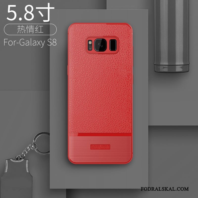 Skal Samsung Galaxy S8 Kreativa Fallskyddtelefon, Fodral Samsung Galaxy S8 Påsar Röd Trend