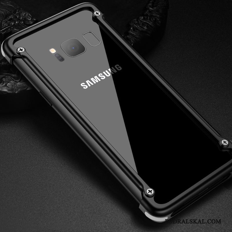 Skal Samsung Galaxy S8 Kreativa Trend Varumärketelefon, Fodral Samsung Galaxy S8 Metall Svart Frame