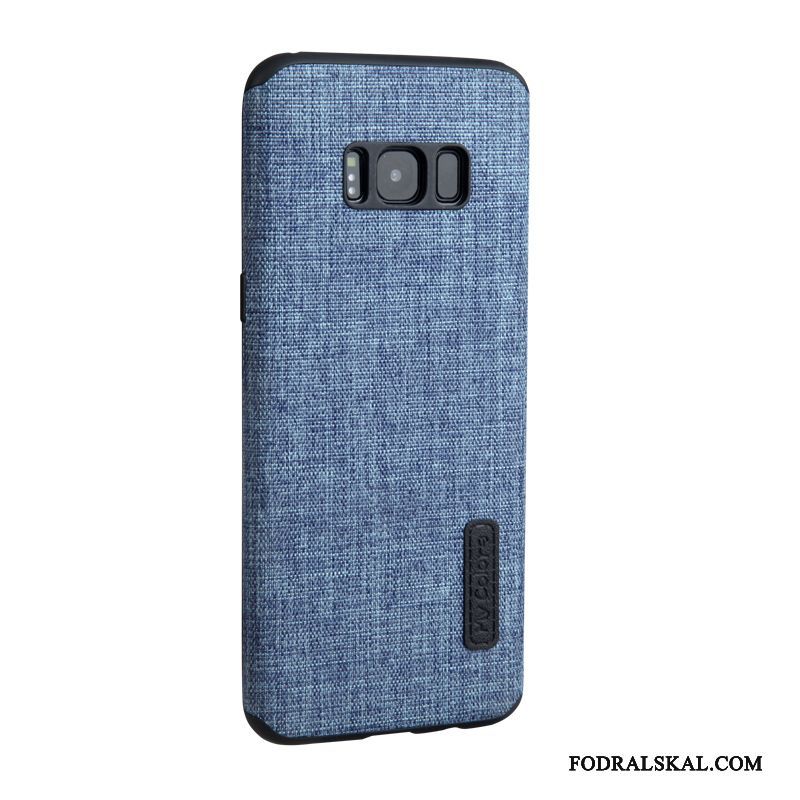 Skal Samsung Galaxy S8 Mjuk Business Mörkblå, Fodral Samsung Galaxy S8 Påsar Textil Fallskydd