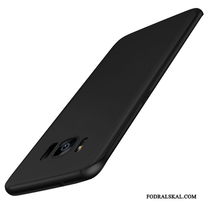 Skal Samsung Galaxy S8+ Mjuk Fallskydd Nubuck, Fodral Samsung Galaxy S8+ Skydd Telefon Svart