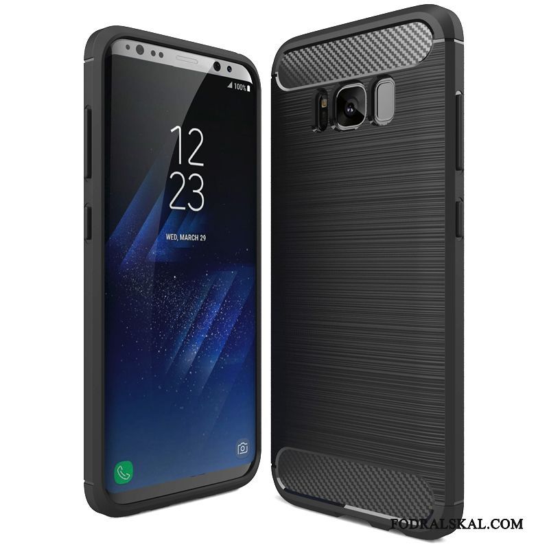 Skal Samsung Galaxy S8 Mjuk Mönster Fallskydd, Fodral Samsung Galaxy S8 Skydd Silke Kostfiber