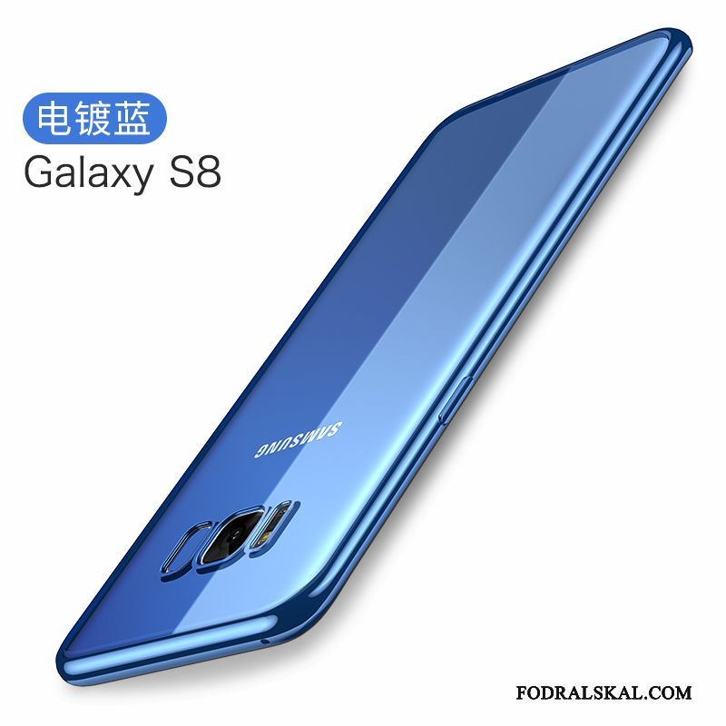 Skal Samsung Galaxy S8 Mjuk Telefon Trend, Fodral Samsung Galaxy S8 Silikon Transparent Blå