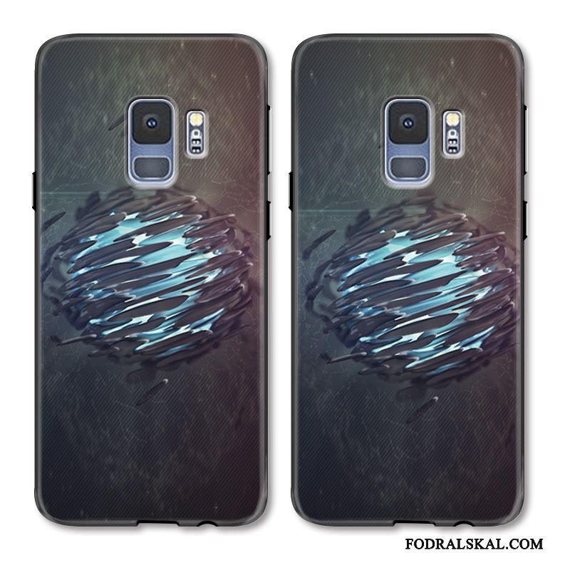 Skal Samsung Galaxy S9 Kreativa Gråtelefon, Fodral Samsung Galaxy S9 Målade Personlighet Mörk