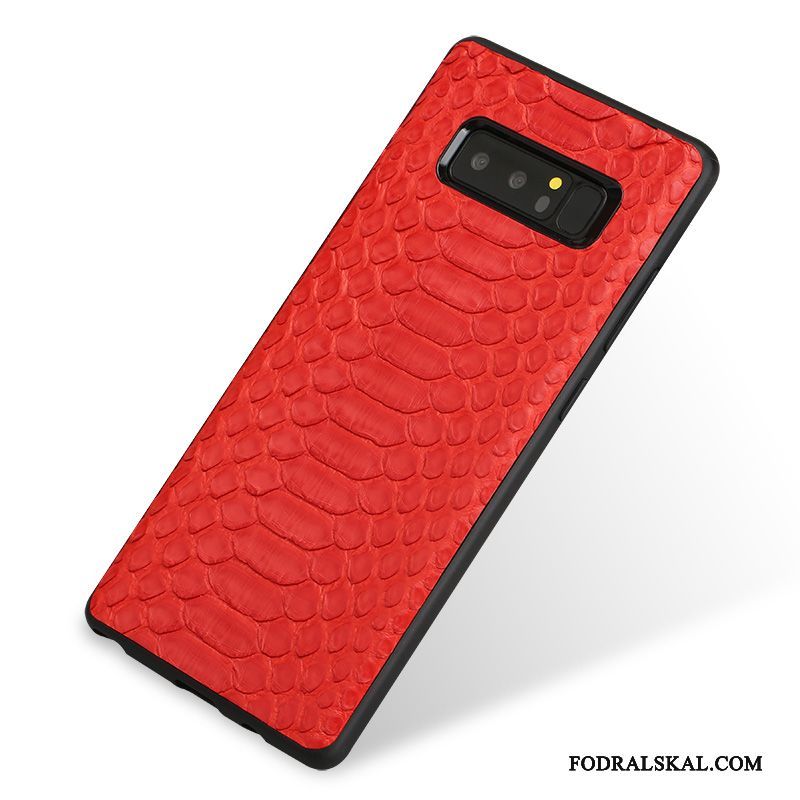 Skal Samsung Galaxy S9+ Läder Ny Fallskydd, Fodral Samsung Galaxy S9+ Skydd Rödtelefon
