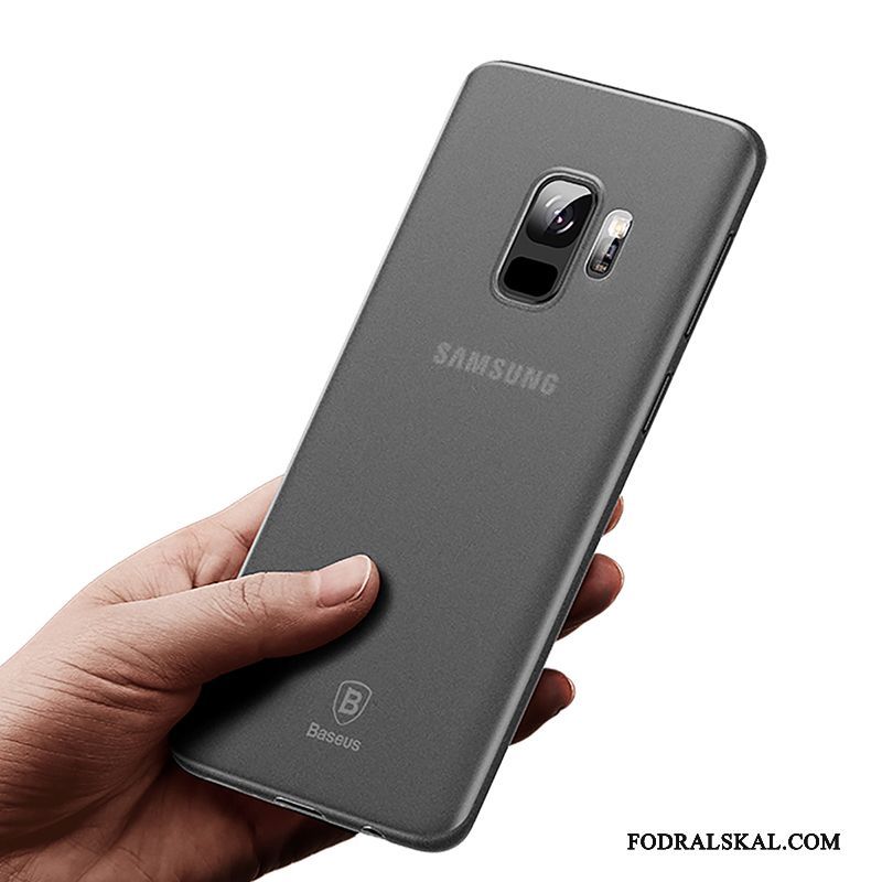 Skal Samsung Galaxy S9 Påsar Fallskydd Nubuck, Fodral Samsung Galaxy S9 Skydd Grå Slim