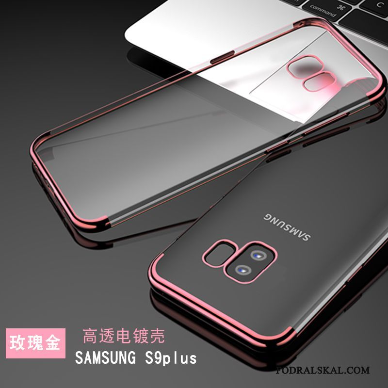 Skal Samsung Galaxy S9+ Påsar Rosa Personlighet, Fodral Samsung Galaxy S9+ Mjuk Fallskydd Transparent