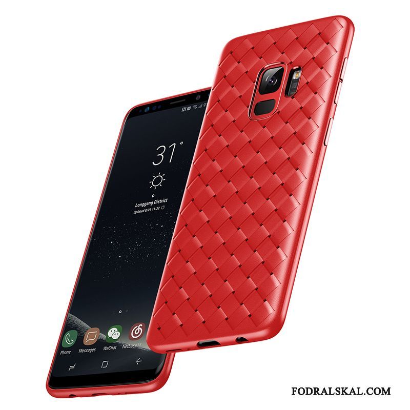 Skal Samsung Galaxy S9 Påsar Telefon Röd, Fodral Samsung Galaxy S9 Silikon Fallskydd