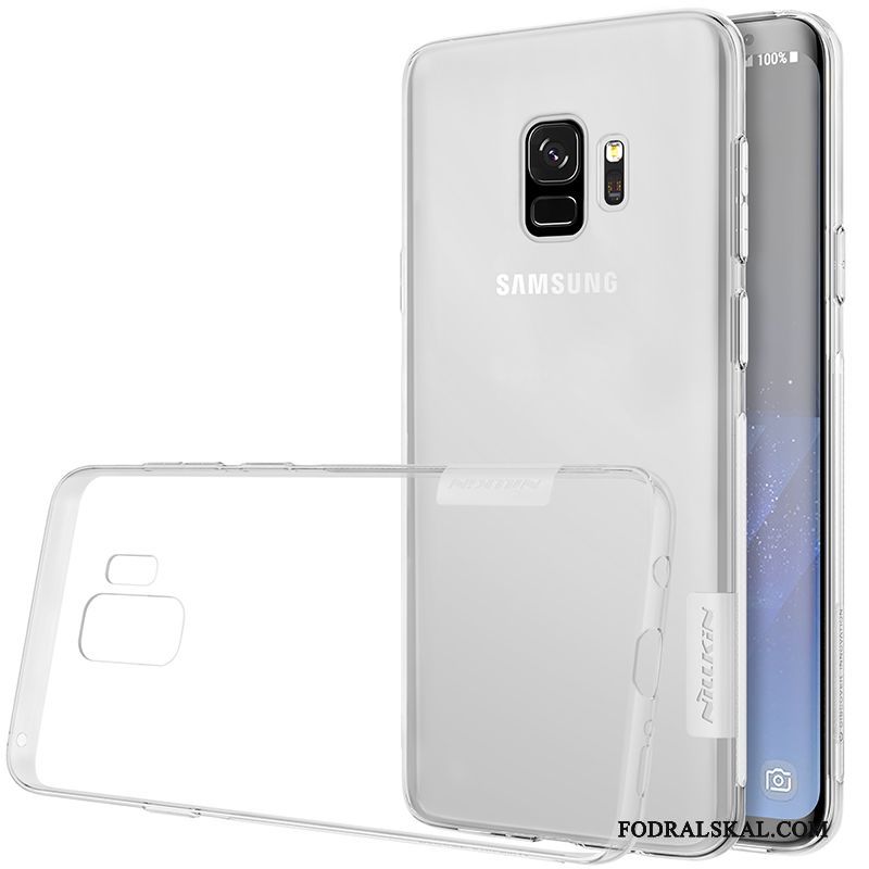 Skal Samsung Galaxy S9+ Påsar Transparent Fallskydd, Fodral Samsung Galaxy S9+ Mjuk Grå Guld