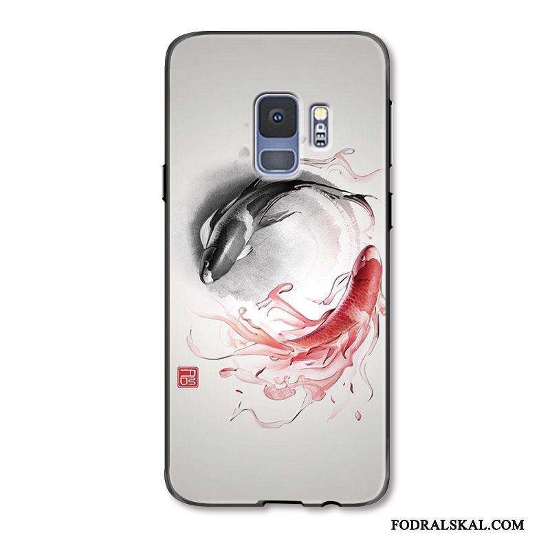Skal Samsung Galaxy S9 Skydd Carp Personlighet, Fodral Samsung Galaxy S9 Påsar Kinesisk Stiltelefon