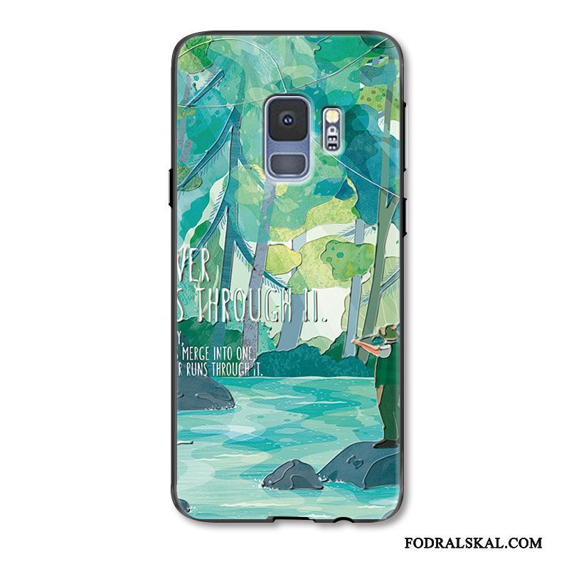 Skal Samsung Galaxy S9 Skydd Grön Liten, Fodral Samsung Galaxy S9 Lättnad Hängsmyckentelefon