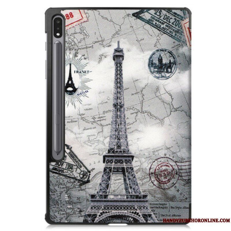 Skal Samsung Galaxy Tab S7 FE Stylushållare För Eiffeltornet