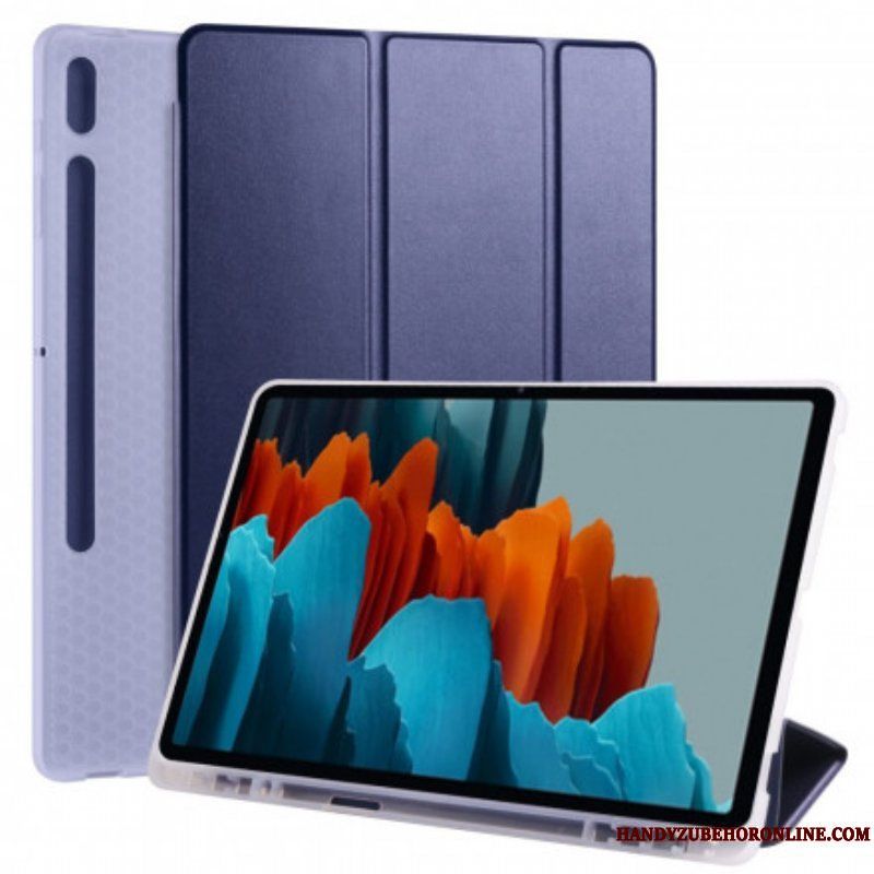 Skal Samsung Galaxy Tab S8 Plus / Tab S7 Plus Silikon Och Konstläder