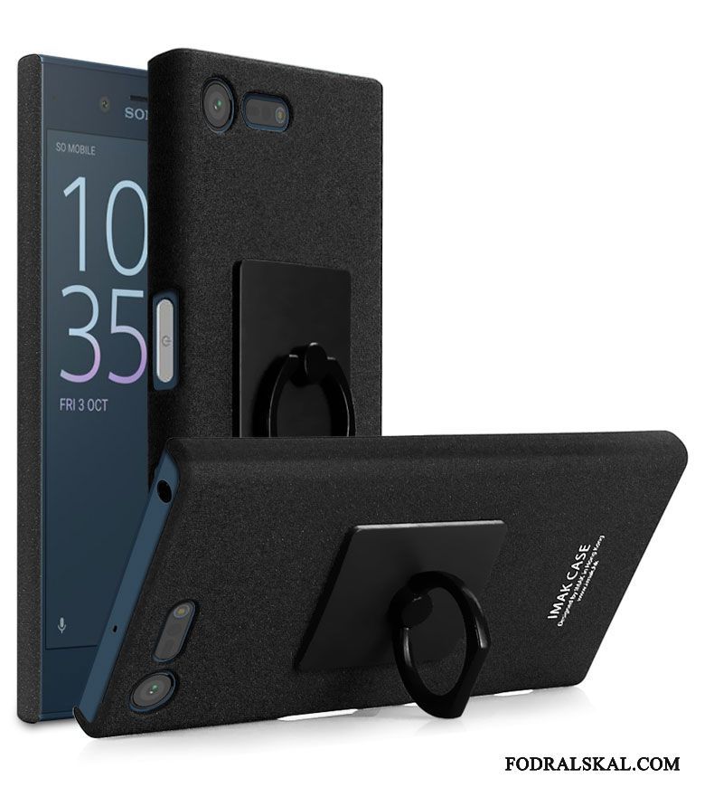 Skal Sony Xperia X Compact Support Färg Ring, Fodral Sony Xperia X Compact Skydd Svarttelefon