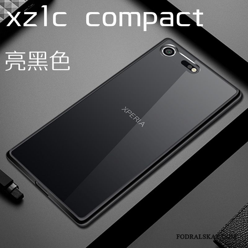 Skal Sony Xperia Xz1 Compact Skydd Svarttelefon, Fodral Sony Xperia Xz1 Compact Transparent Hård