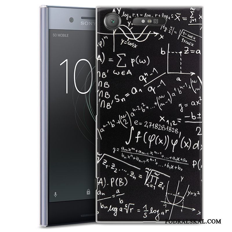 Skal Sony Xperia Xz1 Skydd Svarttelefon, Fodral Sony Xperia Xz1 Lättnad Personlighet