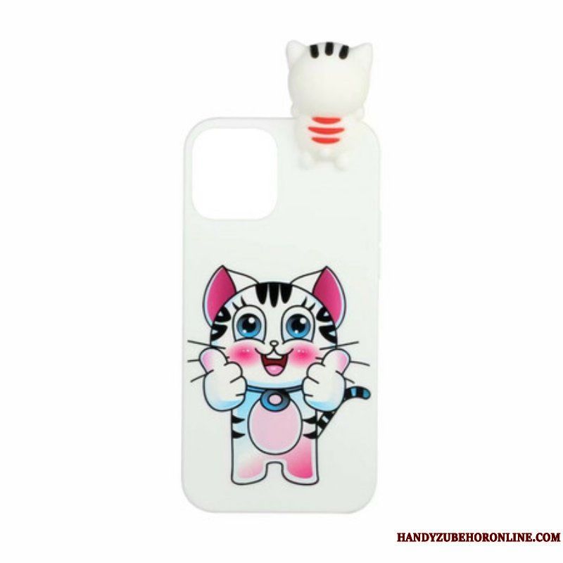 Skal iPhone 13 Mini 3d Cat Fun