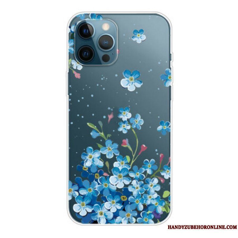 Skal iPhone 13 Pro Bukett Blå Blommor
