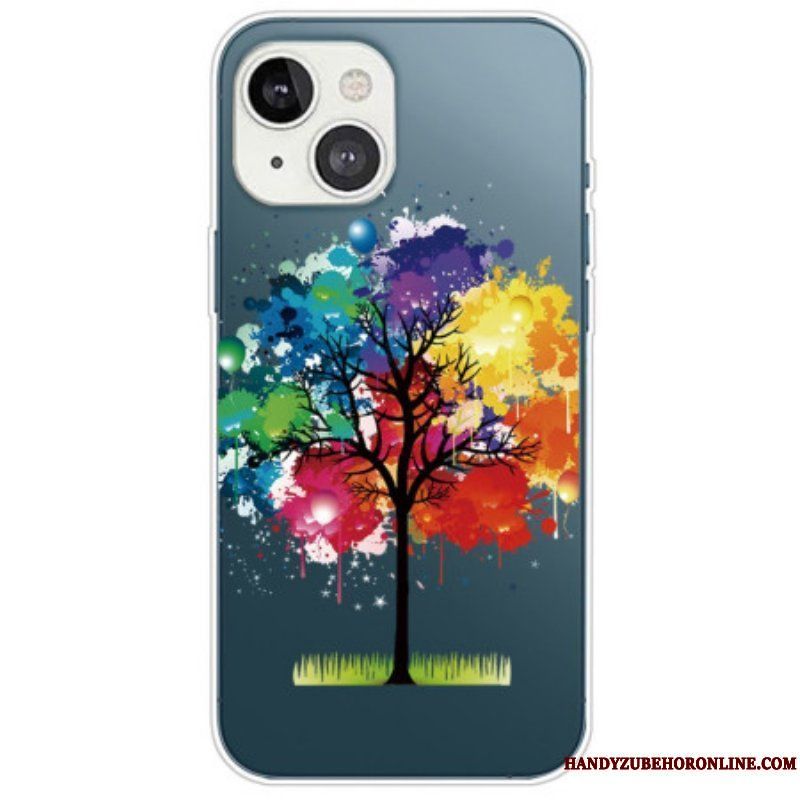 Skal iPhone 14 Plus Sömlös Akvarellträd