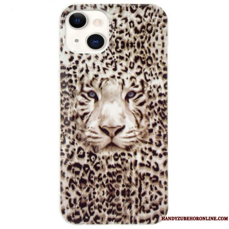 Skal iPhone 15 Plus Fluorescerande Leopard