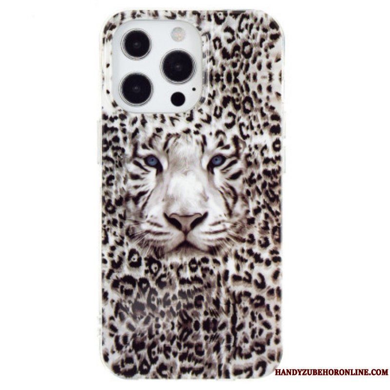 Skal iPhone 15 Pro Fluorescerande Leopard