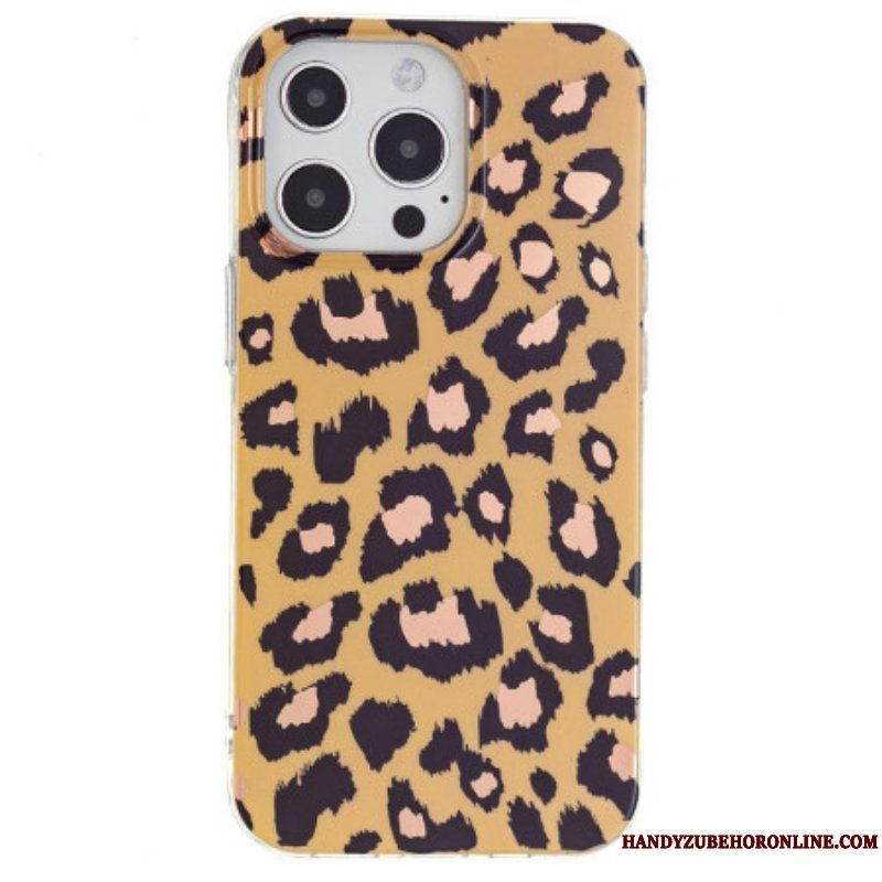 Skal iPhone 15 Pro Leopardmönster