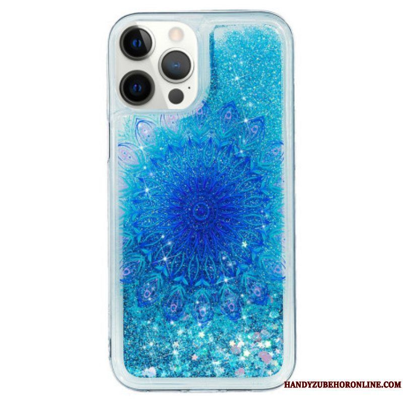 Skal iPhone 15 Pro Mandala Glitter