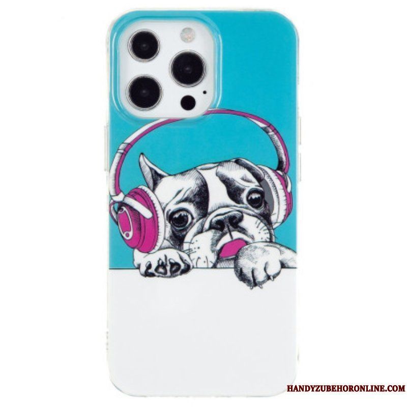 Skal iPhone 15 Pro Max Fluorescerande Hund