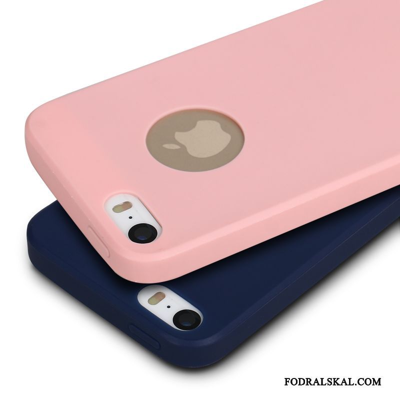 Skal iPhone 5/5s Mjuk Fallskyddtelefon, Fodral iPhone 5/5s Silikon Röd Trend