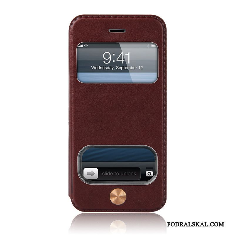 Skal iPhone 5/5s Skydd Telefon Tunn, Fodral iPhone 5/5s Läderfodral