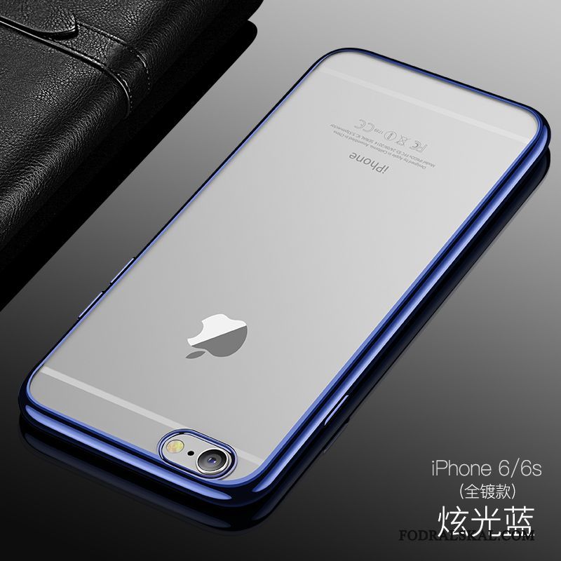 Skal iPhone 6/6s Silikon Blåtelefon, Fodral iPhone 6/6s Fallskydd Transparent